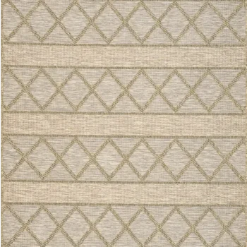 Woven Bliss – Tuscan Twilight Rug with brown grey geometric Pattern