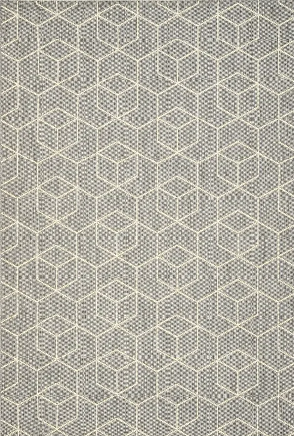 Woven Bliss – Cubist Mirage Rug with Geometric Patterning