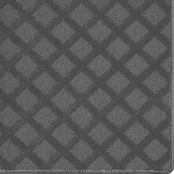 Woven Bliss – Ibiza Isles Rug silver custom size carpet rug with mesh pattern and overlocked edges