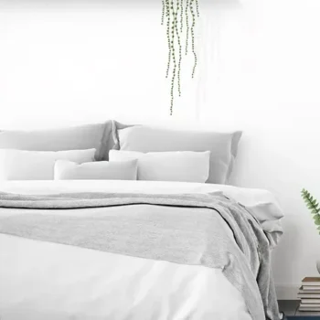 Woven Bliss – Santorini Shores Rug Blue custom sized rug in bedroom