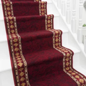 Woven Bliss – Scarlet Mosaic Elegance Runner