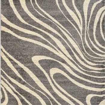 Woven Bliss – Waves of Serenity Rug top view