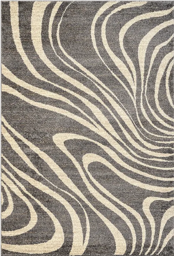 Woven Bliss – Waves of Serenity Rug top view