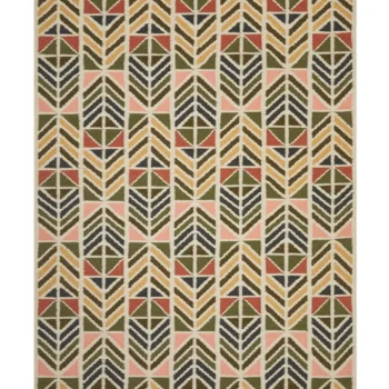 Woven Bliss – multi colour geometric Savannah rug arrow design