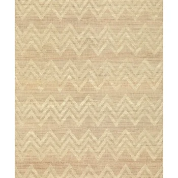 Woven Bliss – Beige Zag Rug with cream zig zag pattern zag runner