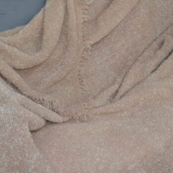 Woven Bliss – Blush Beige Mohair Throw Blanket