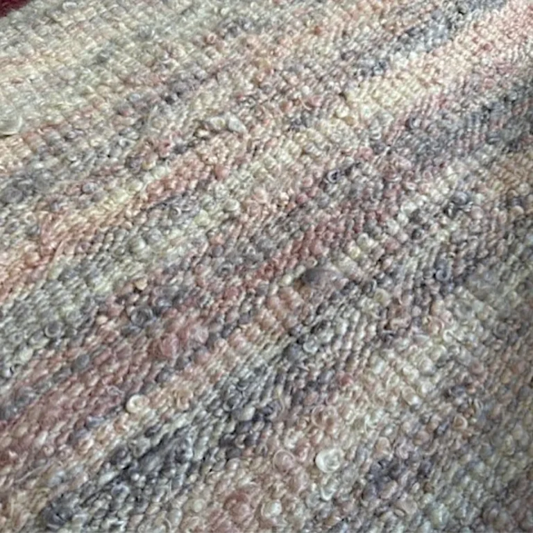 Boucle handwoven mohair rug
