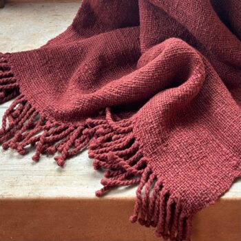 Woven Bliss – Bhutan Throw Rust