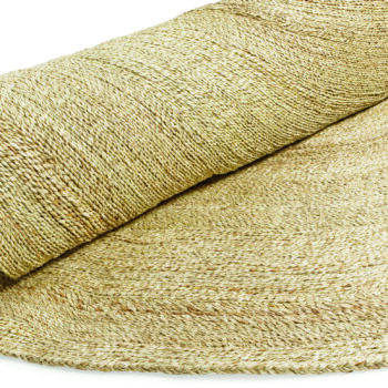 Woven Bliss – Round Plaited Rush Rug