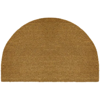 Woven Bliss – Half-Moon Coir Doormat