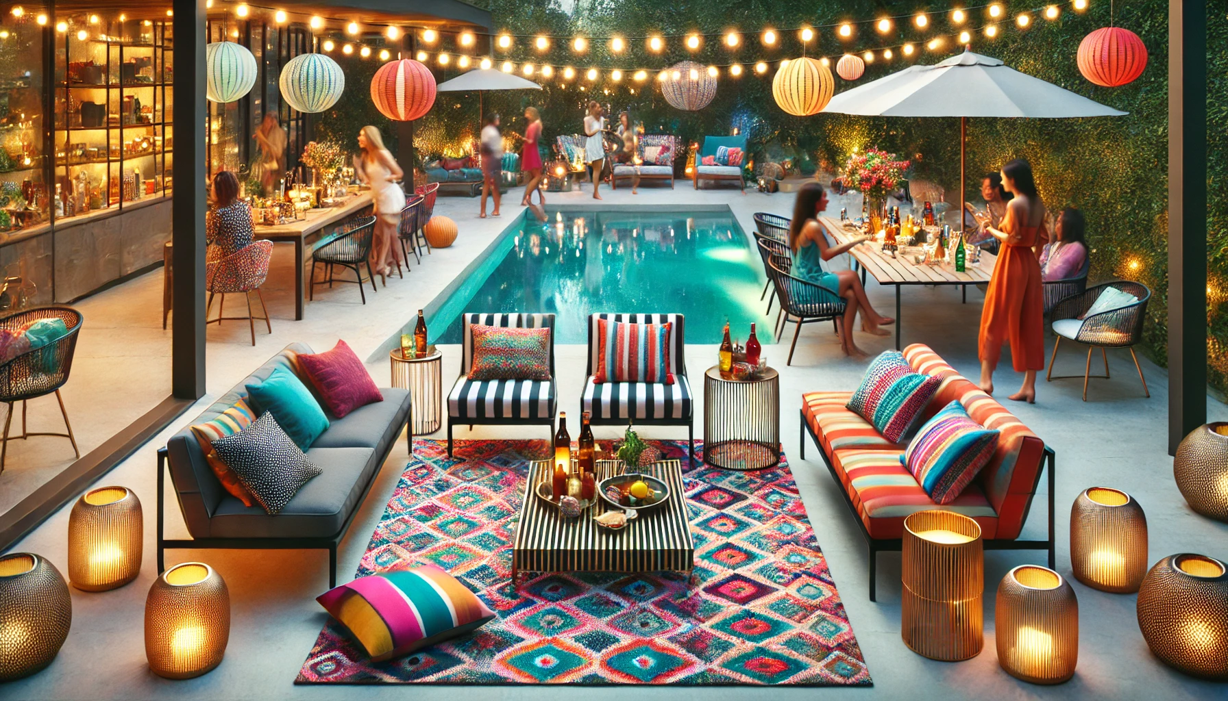 Woven Bliss – Outdoor Party with vibrant decor