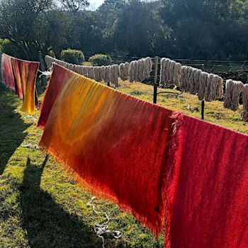 Throw Blanket Drying