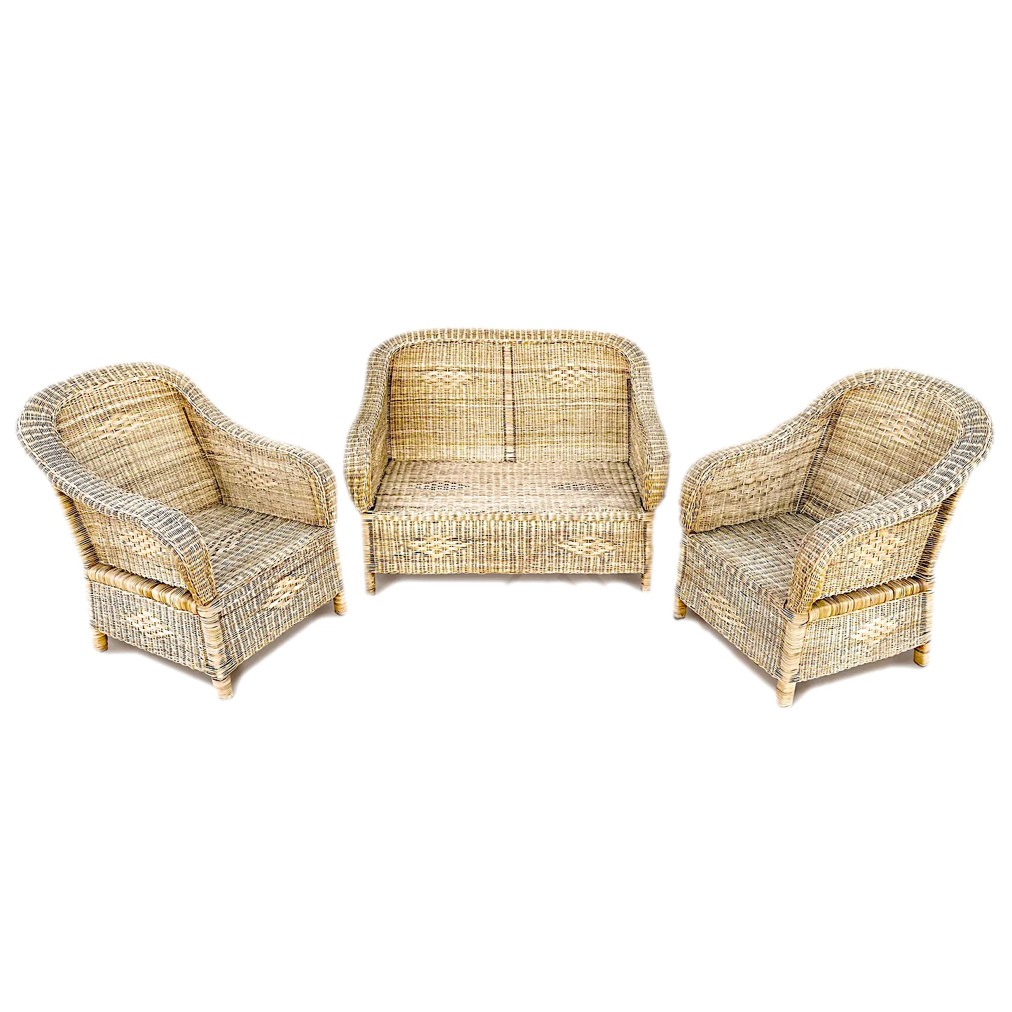Woven Bliss – Wicker Lounge Set 1