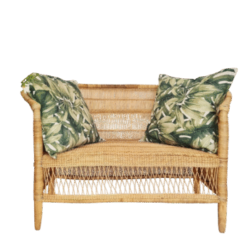 Woven Bliss – 2 Seater Wicker Couch