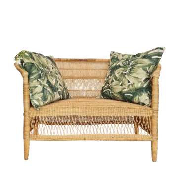Woven Bliss – 2 Seater Wicker Couch