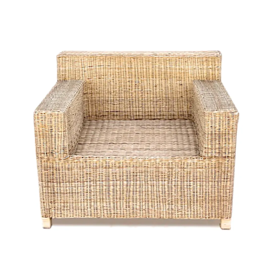 Woven Bliss – Wicker Box - Single Seater Chair no cushion