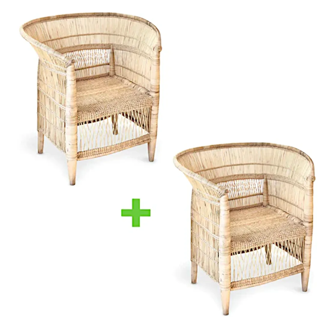 Woven Bliss – Traditional wicker chair bundle no cushion