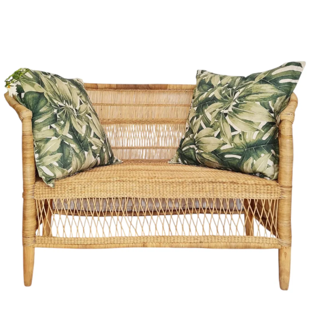 Woven Bliss – Twin traditional couch with cushions