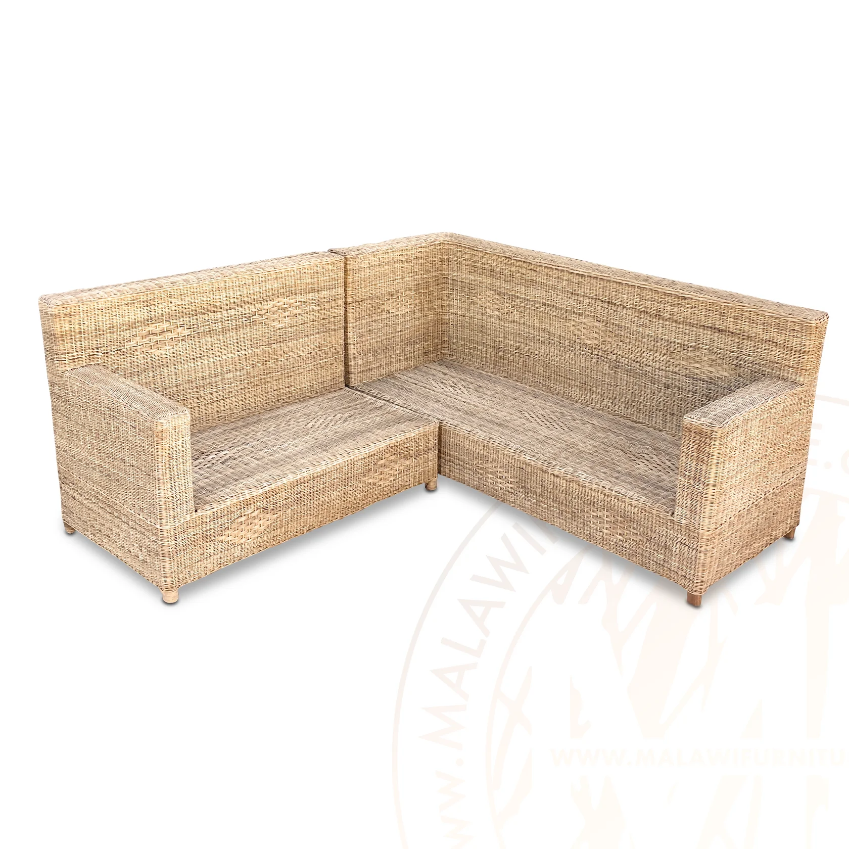 Woven Bliss – Wicker Box Corner Couch