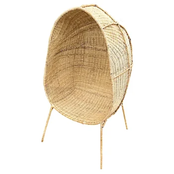 Woven Bliss – Standing Wicker Egg Chair
