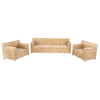 Woven Bliss – Wicker Box Lounge Set 1