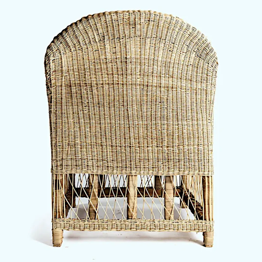 Woven Bliss – Safari Wicker Chair back