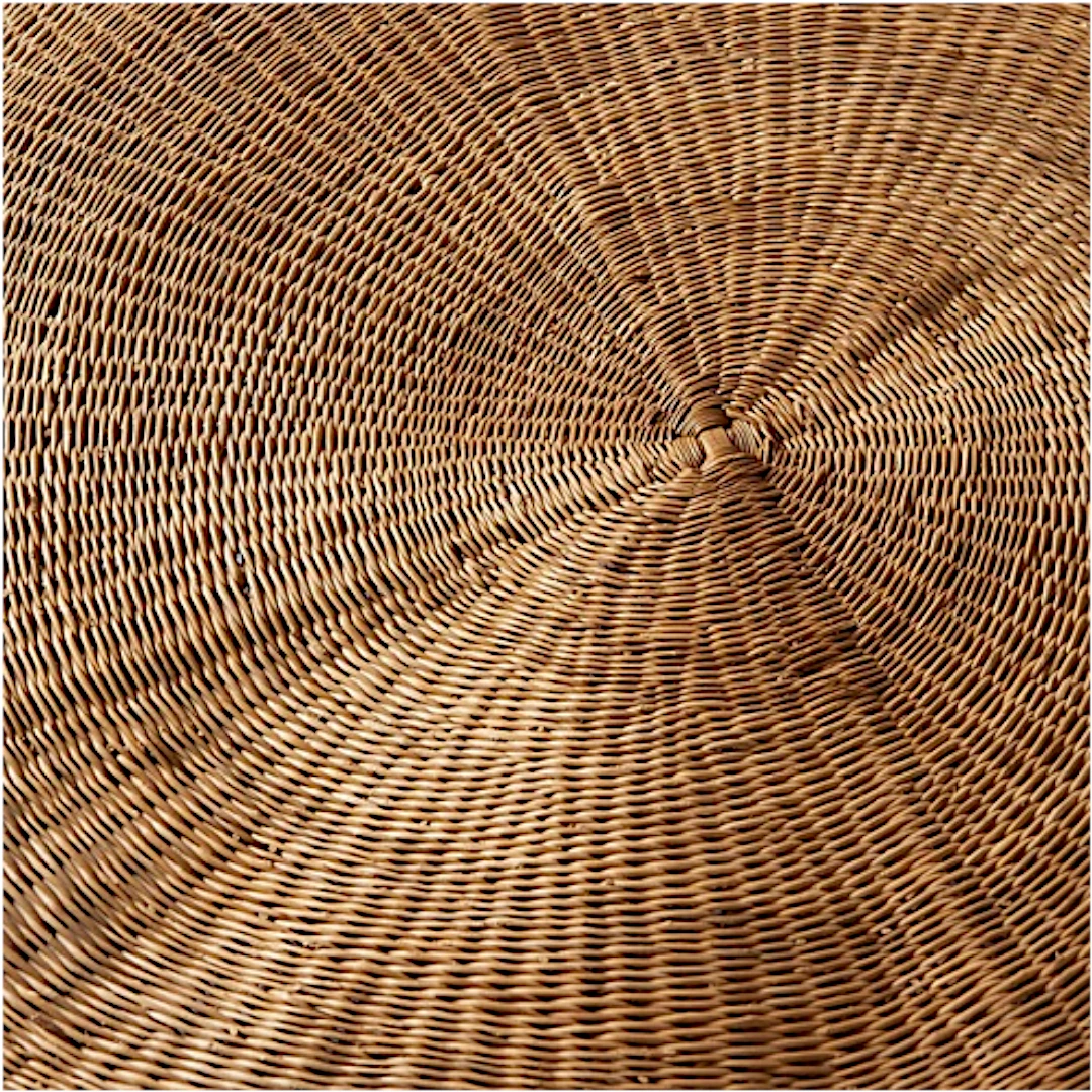 Woven Bliss – Round Wicker Coffee Table