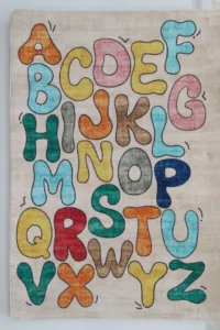 Woven Bliss – ABC Kids Rug educational rug