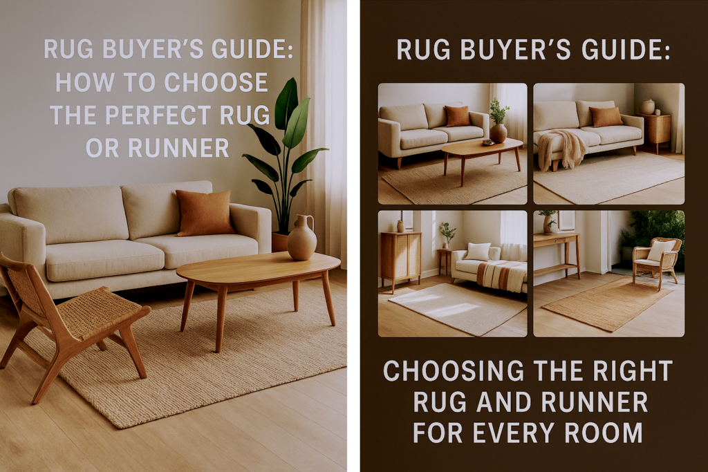 Woven Bliss – choosing the right rug or runner for any room. Buyer's guide.
