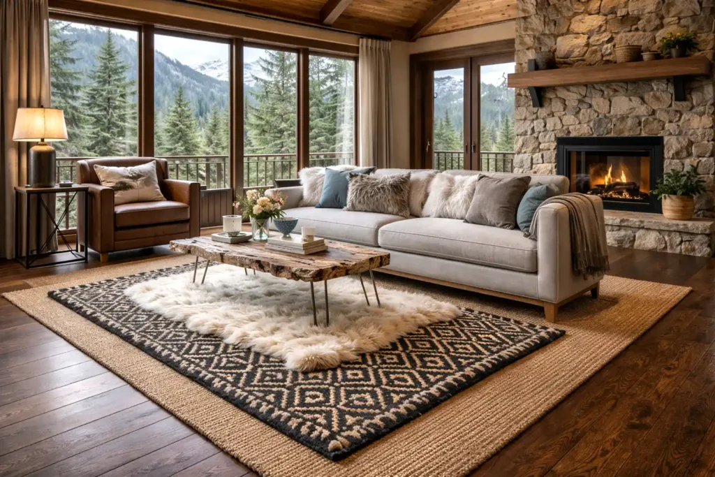 Woven Bliss – layered rugs