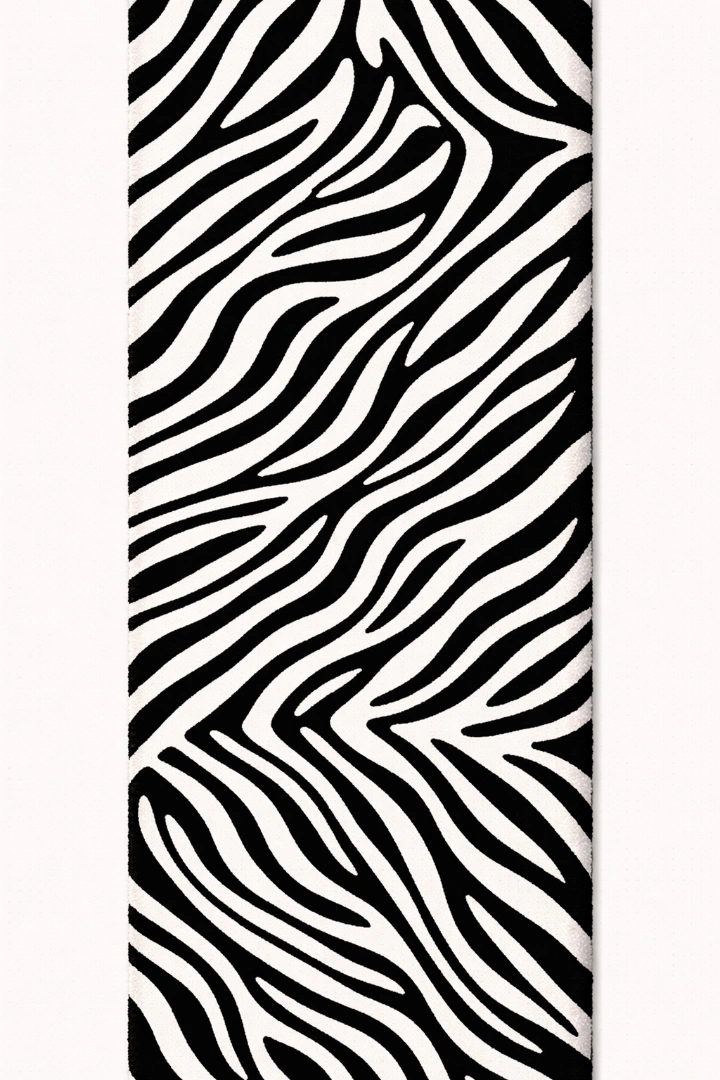 Woven Bliss – Zebra Hand-Tufted Runner