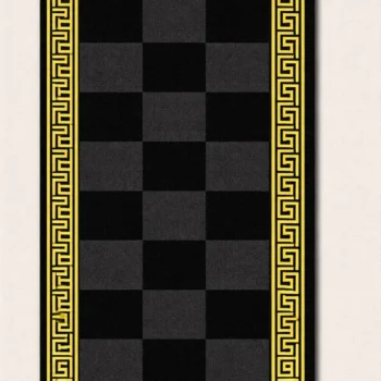 Woven Bliss – Greek Check Hand-Tufted Runner