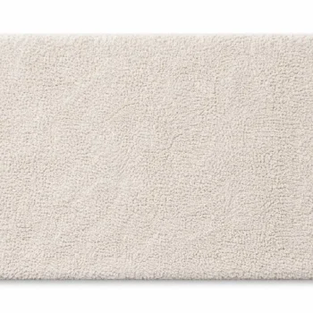 Woven Bliss – Cream Hand Tufted Cotton Bathroom Mat 100x60cm