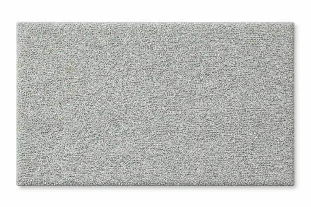 Green Hand Tufted Cotton Bathroom Mat 100x60cm