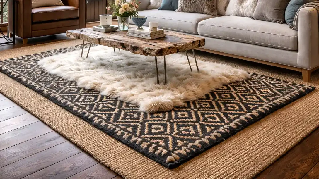 layered rugs