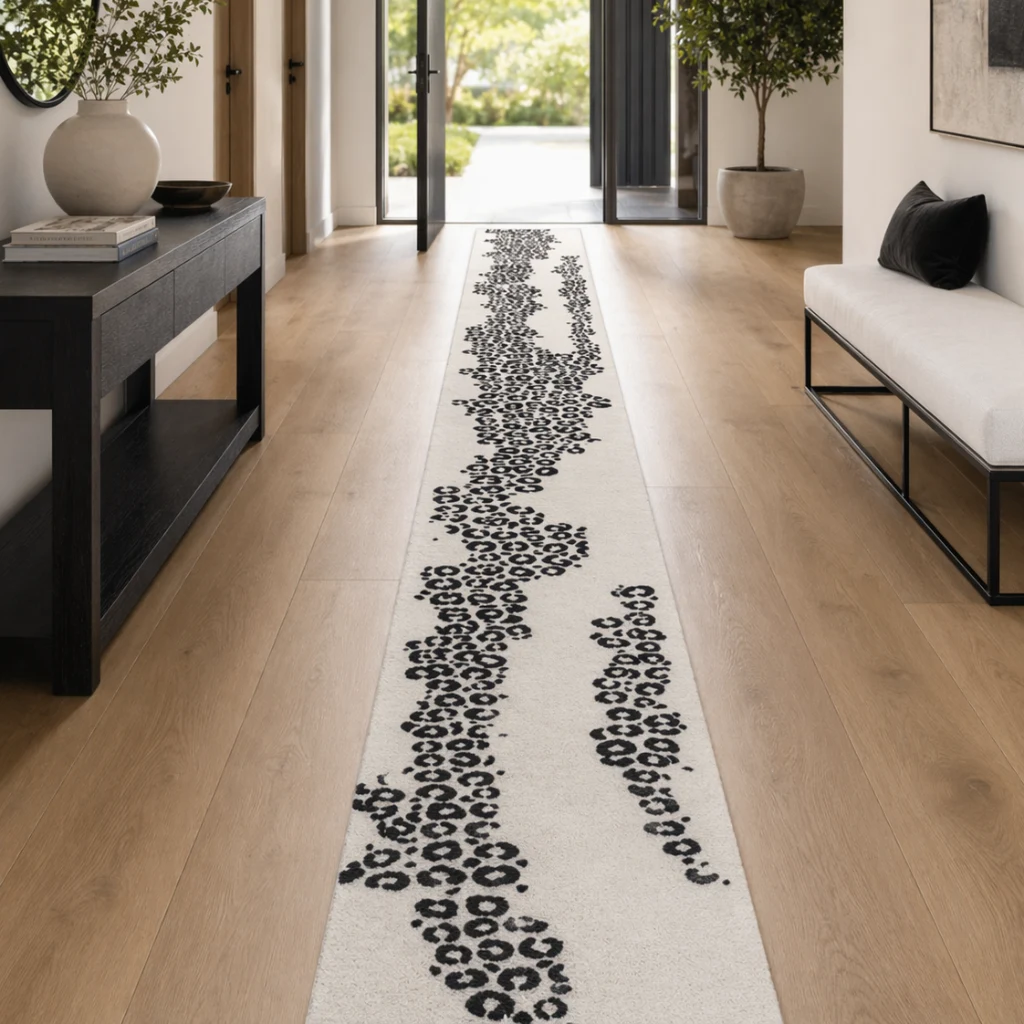 leopard print carpet runners
