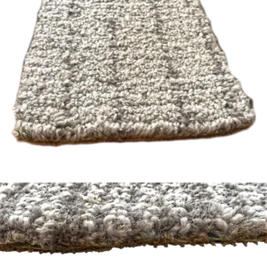 hand tufted high low loop pile