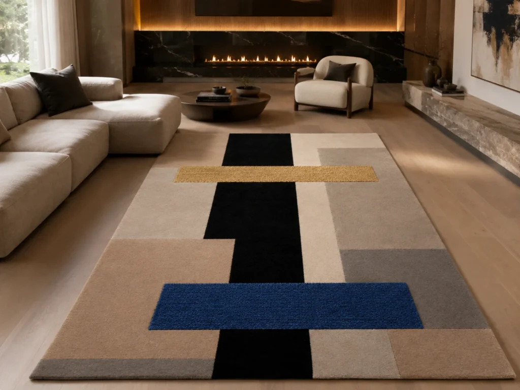 Dune Contour Hand-Tufted Rug | Wool and silk