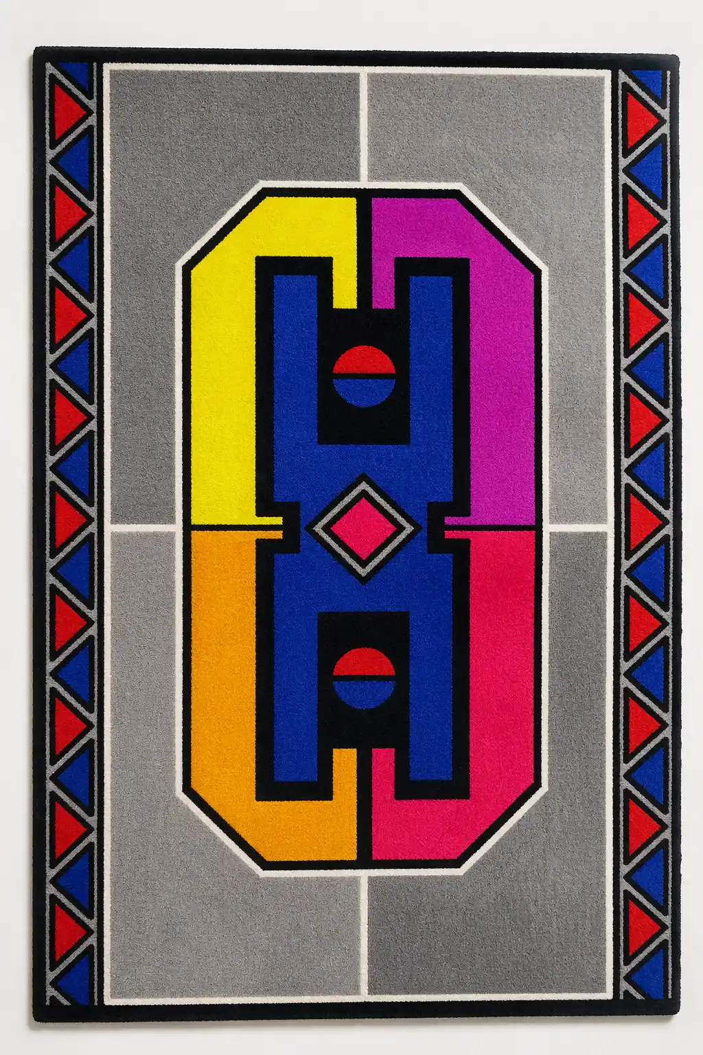 Woven Bliss – Ndebele Inspired Geometric Rug