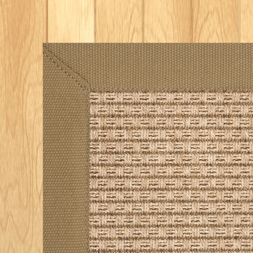 Woven Bliss – African Rythm Outdoor Rug Beige Binding