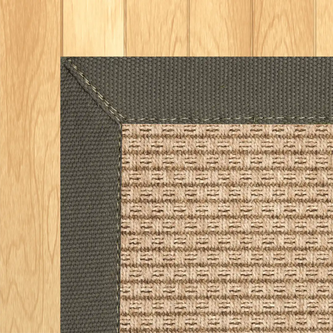 Woven Bliss – African Rhythm Outdoor Taupe Binding