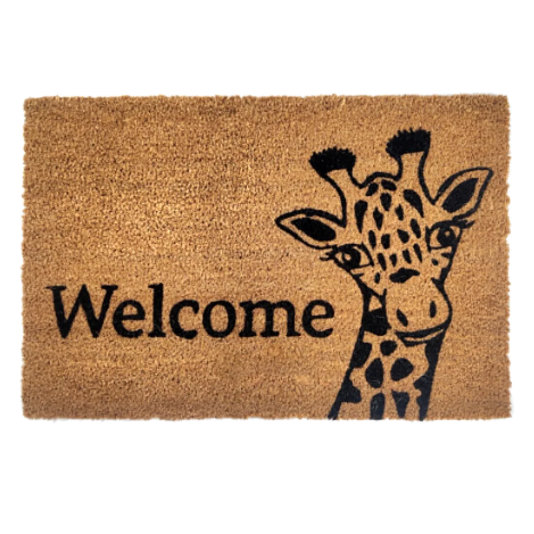 Woven Bliss – Giraffe Welcome doormat