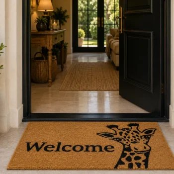 Woven Bliss – Giraffe doormat