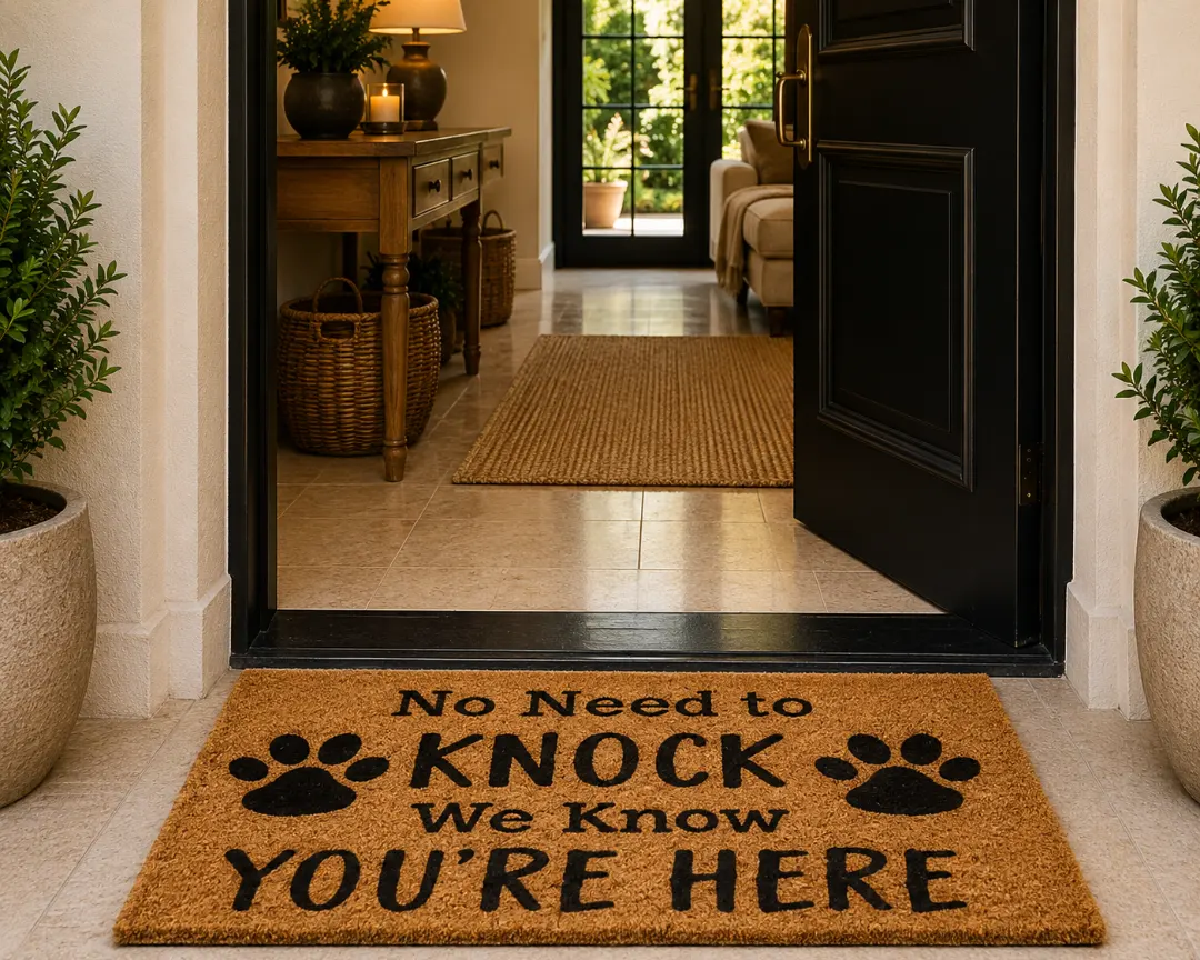 Woven Bliss – No need to Knock Entrance Mat