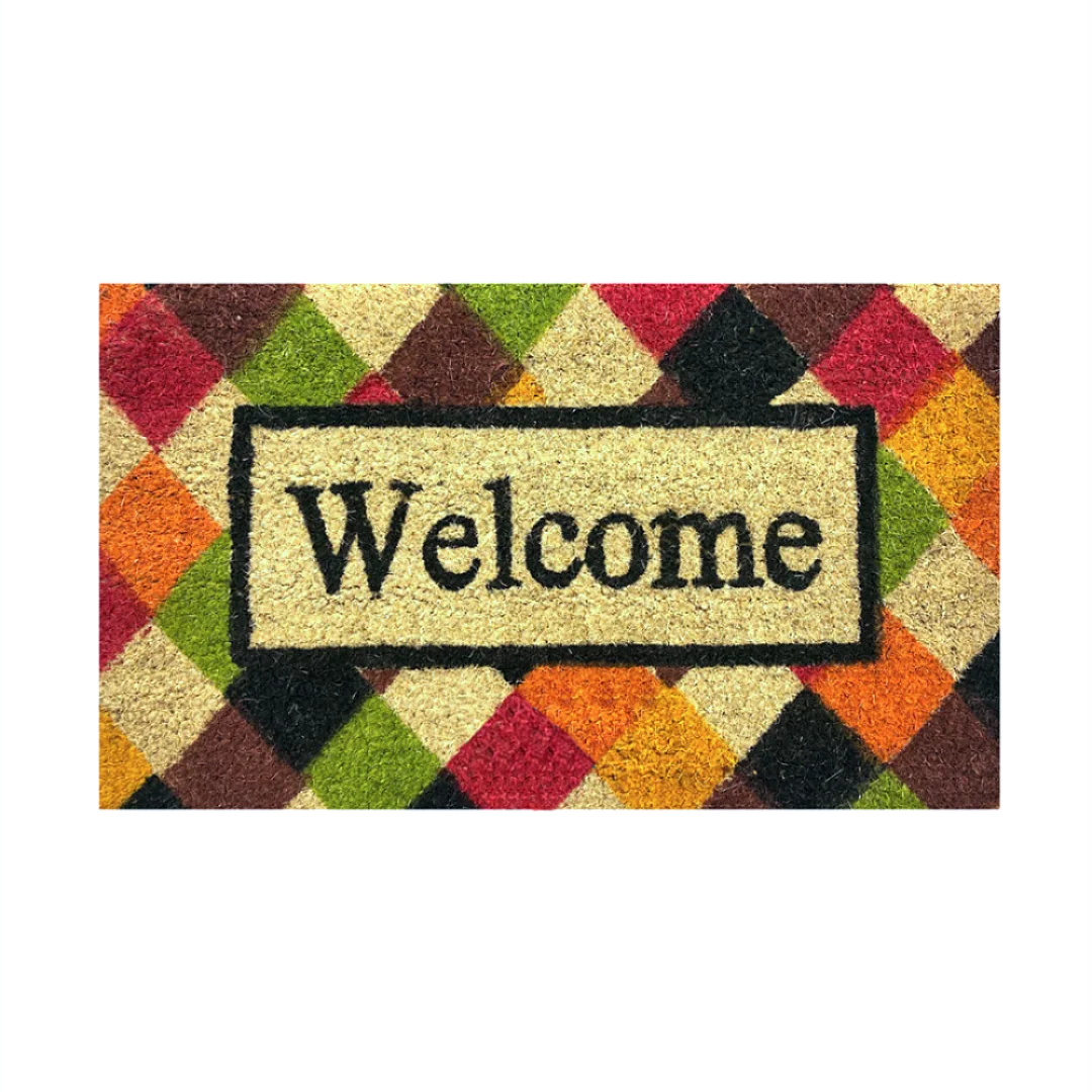 Woven Bliss – Harlequin Welcome Entrance Mat
