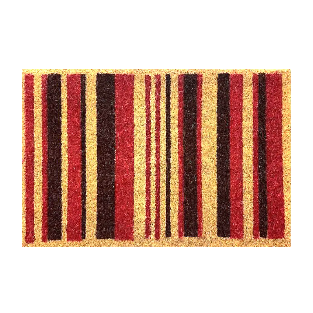 Woven Bliss – Heritage Stripe Printed Coir Doormat