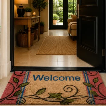 Woven Bliss – Botanical Welcome Entrance Mat