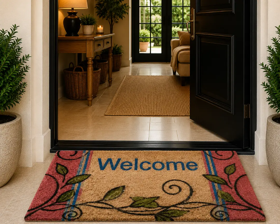 Woven Bliss – Botanical Welcome Entrance Mat